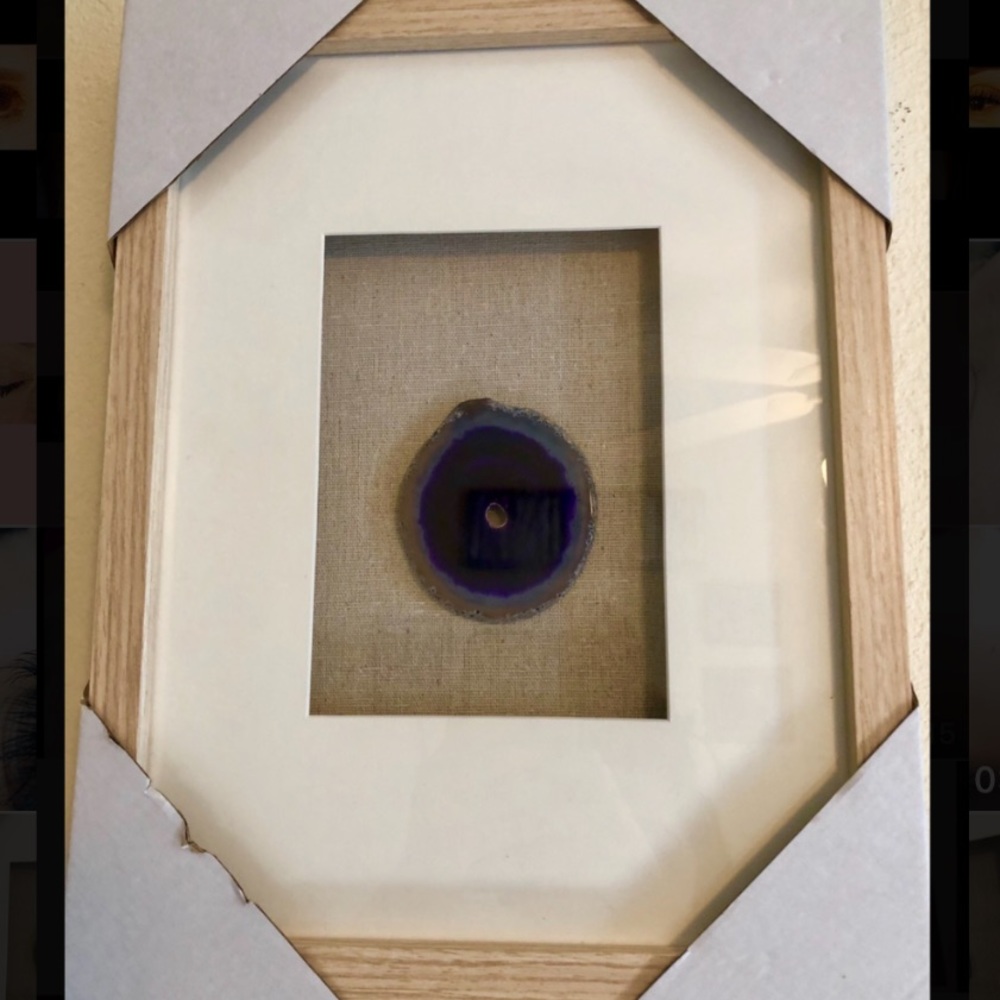 Agate slice frame